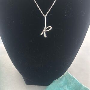 Tiffany Elsa Perretti Initial K Necklace